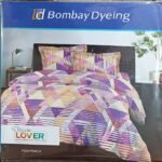 Bombay Dyeing DreamLover 104TC One Double Bed Sheet with Two Pillow Cover