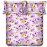 Bombay Dyeing Allure Queen Size Double Bedsheet 100% Cotton Gray