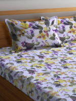 BOMBAY DYEING Florentine BEDSHEEET (2.54 X 2.28 MT) 2 Pillow Covers (46 cm X 69 cm) THREADCOUNT 210, 100 % Cotton  7184 Yellow
