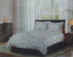 Bombay Dyeing Florentine Queen Size Double Bedsheet 100% Cotton (2.28 X 2.54 m) 2 Pillow Covers (46 cm X 69 cm) TC144 7185 Brown