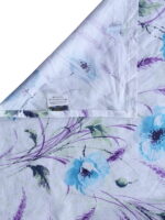 BOMBAY DYEING Florentine BEDSHEEET (2.54 X 2.28 MT) 2 Pillow Covers (46 cm X 69 cm) THREADCOUNT 210, 100 % Cotton  7186 Blue