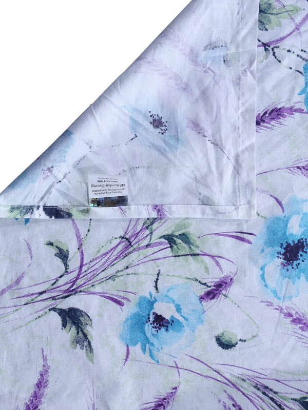 BOMBAY DYEING Florentine BEDSHEEET (2.54 X 2.28 MT) 2 Pillow Covers (46 cm X 69 cm) THREADCOUNT 210, 100 % Cotton  7186 Blue