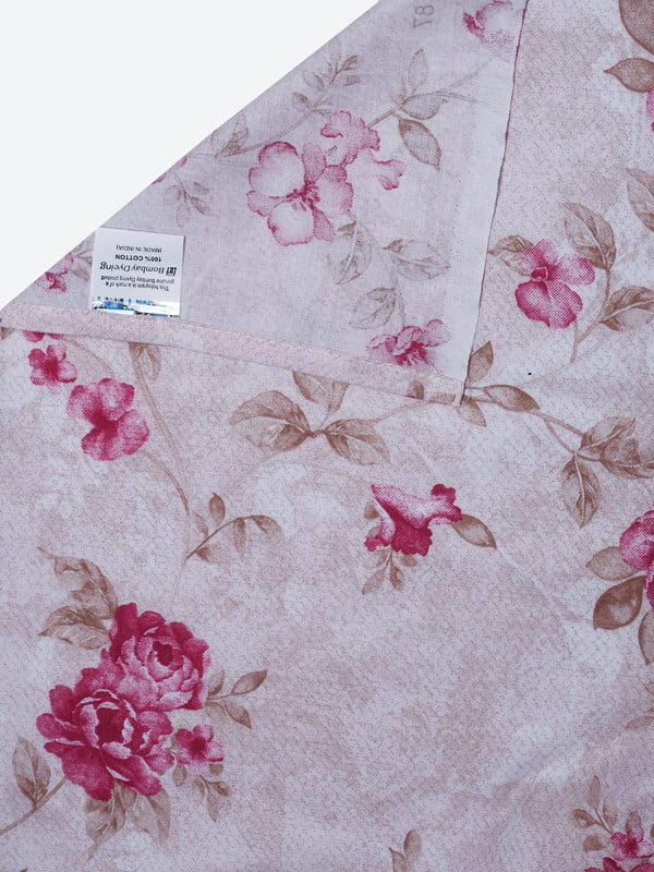 BOMBAY DYEING Florentine BEDSHEEET (2.54 X 2.28 MT) 2 Pillow Covers (46 cm X 69 cm) THREADCOUNT 210, 100 % Cotton  7187 red
