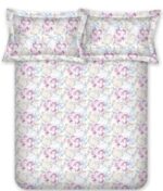 BOMBAY DYEING Florentine King Double Size BEDSHEEET (2.74 X 2.74 MT) 2 Pillow Covers (46 cm X 69 cm) THREADCOUNT 210, 100 % Cotton  7185 Pink