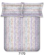 Bombay Dyeing Cotton Bedsheet 120 Thread Count with 2 Pillow Covers Epigram (King, Blue)