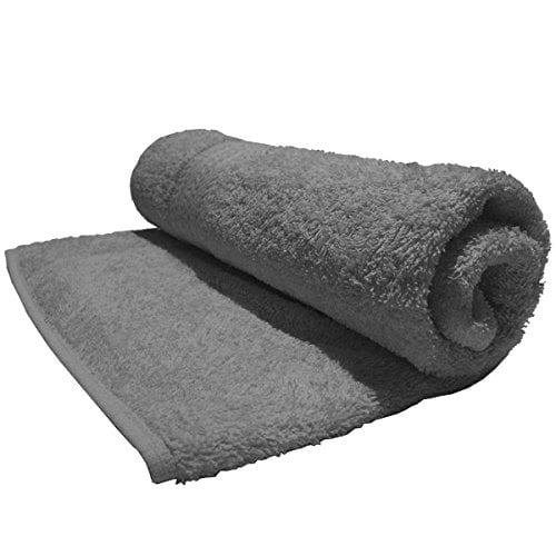 Bombay Dyeing Tulip Plain Dyed Cotton Bath Towel, 450 GSM  Charcoal