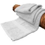 Bombay Dyeing Santino Premium Combed Bleached Cotton Bath Towel, 550 GSM White