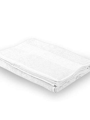 Bombay Dyeing Tulip 450 GSM Cotton Bath Towel  Large, White