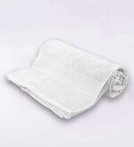 Bombay Dyeing Tulip 450 GSM Cotton Bath Towel  Large, White