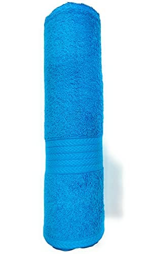 Bombay Dyeing Tulip 450 GSM Xtra Large Size Bath Towel ( 90cm x 180cm) Aqua Blue