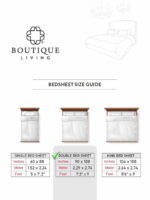 Cottage Garden-1 300 TC 100% Cotton Ultra Fine White/Grey Colored Geometric Print Double Bed Sheet Set