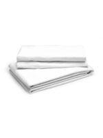 Pure Earth 300 TC Cotton Ultra Fine White Colored Solid Print King Bed Sheet Set