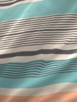 Stripe Tease Cotton Fine Multi Colored Stripes Print King Bed Sheet Set