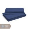 Kalpavriksha 300 TC 100% Cotton Ultra Fine Dark Blue Colored Solid Print King Bed Sheet Set
