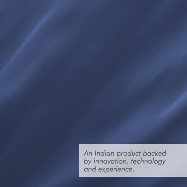 Kalpavriksha 300 TC 100% Cotton Ultra Fine Dark Blue Colored Solid Print King Bed Sheet Set