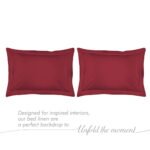 Kalpavriksha 300 TC 100% Cotton Ultra Fine Maroon Colored Solid Print King Bed Sheet Set