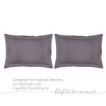 Kalpavriksha 300 TC 100% Cotton Ultra Fine Grey Colored Solid Print King Bed Sheet Set