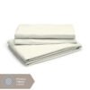 Kalpavriksha 300 TC 100% Cotton Ultra Fine Ivory Colored Solid Print King Bed Sheet Set