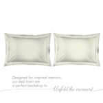 Kalpavriksha 300 TC 100% Cotton Ultra Fine Ivory Colored Solid Print King Bed Sheet Set