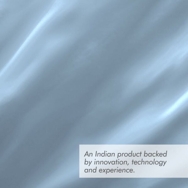 Kalpavriksha 300 TC 100% Cotton Ultra Fine Blue Colored Solid Print King Bed Sheet Set