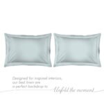 Kalpavriksha 300 TC 100% Cotton Ultra Fine Blue Colored Solid Print King Bed Sheet Set