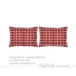 Hamsa Healing 100% Cotton Fine Maroon Colored Abstract Print King Bed Sheet Set