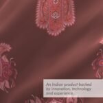 Hamsa Healing 100% Cotton Fine Maroon Colored Abstract Print King Bed Sheet Set