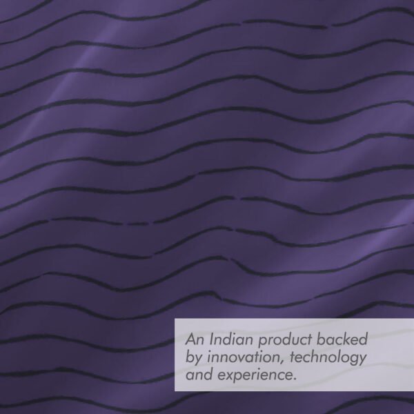Happy Hippie 150 TC Cotton Super Fine Blue Colored Abstract Print King Bed Sheet Set