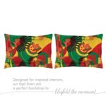 Rasta Rhyms 100% Cotton Fine Multi Colored Stripes Print King Bed Sheet Set