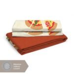 Rock & Room 200 TC 100% Cotton Super Fine Multi Colored Cartoon Print Single Bed Sheet Set