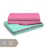 Rock & Room Cotton Fine Sea Blue/Pink Colored Cartoon Print Single Bed Sheet Set