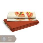 Rock & Room 200 TC 100% Cotton Super Fine Multi Colored Cartoon Print King Bed Sheet Set