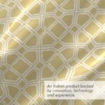 Cottage Garden-1 300 TC 100% Cotton Ultra Fine Yellow Colored Ethnic Print Double Bed Sheet Set