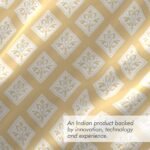 Cottage Garden-1 300 TC 100% Cotton Ultra Fine Yellow Colored Ethnic Print Double Bed Sheet Set