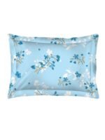 Iris Gaze-1 100% Cotton Fine Blue Colored Floral Print Single Bed Sheet Set