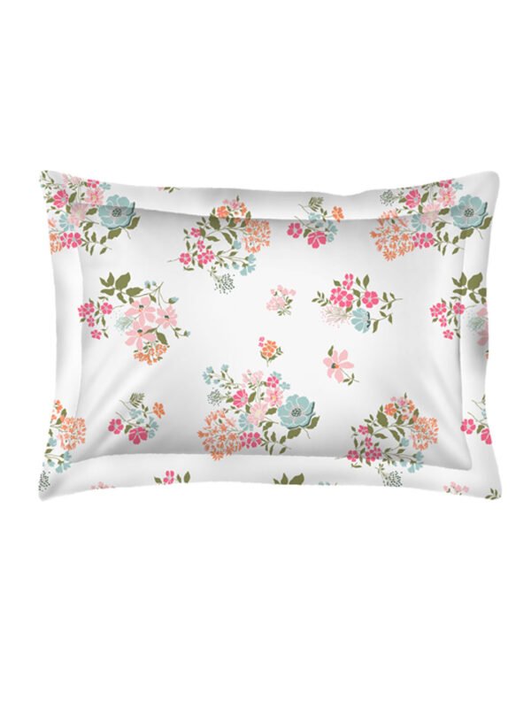 Iris Gaze-1 100% Cotton Fine Multi Colored Floral Print Single Bed Sheet Set