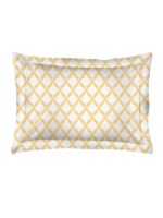Iris Gaze-1 100% Cotton Fine White/Yellow Colored Ethnic Print Single Bed Sheet Set