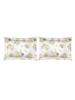 Iris Gaze-1 100% Cotton Fine Multi Colored Floral Print King Bed Sheet Set