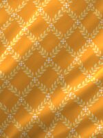 Iris Gaze-1 100% Cotton Fine Orange Colored Ethnic Print King Bed Sheet Set