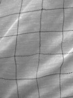 Wizard 100% Cotton Fine Grey Colored Checkered Print King Bed Sheet Set