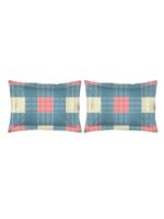 Akira -1 225 TC Chief Value Cotton Super Fine Blue Colored Checkered Print King Bed Sheet Set