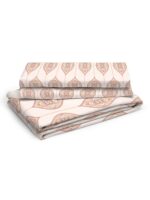 Akira -1 225 TC Chief Value Cotton Super Fine Beige Colored Ethnic Print King Bed Sheet Set