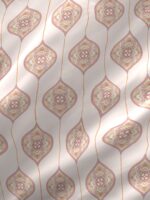 Akira -1 225 TC Chief Value Cotton Super Fine Beige Colored Ethnic Print King Bed Sheet Set