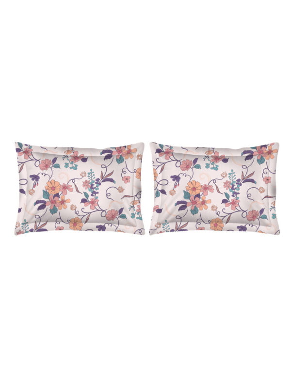 Akira 2 225 TC Chief Value Cotton Super Fine Pink Colored Floral Print King Bed Sheet Set