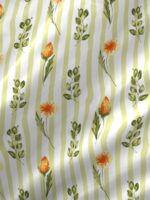 Akira 2 225 TC Chief Value Cotton Super Fine Yellow Colored Floral Print King Bed Sheet Set