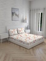 Akira 2 225 TC Chief Value Cotton Super Fine Multi Colored Floral Print King Bed Sheet Set