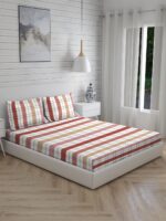 Akira 2 225 TC Chief Value Cotton Super Fine Multi Colored Checkered Print King Bed Sheet Set
