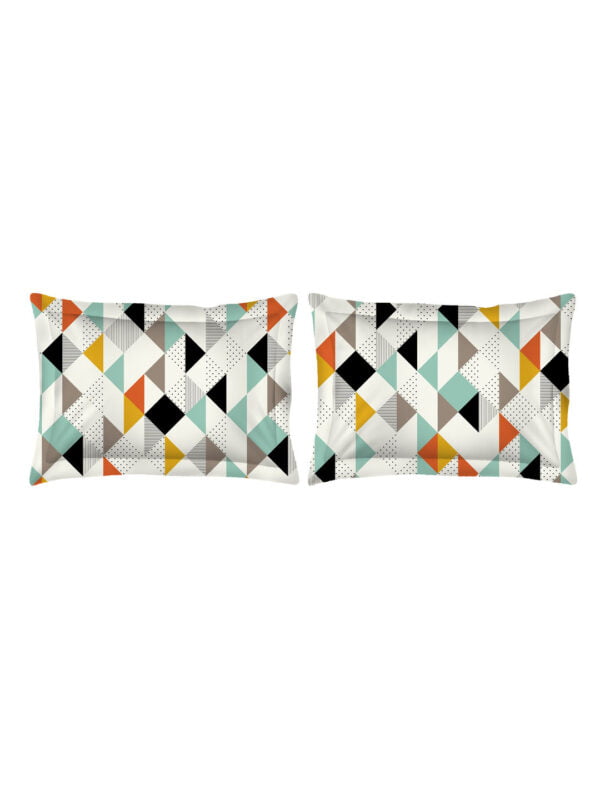 Akira 2 225 TC Chief Value Cotton Super Fine Multi Colored Abstract Print Double Bed Sheet Set
