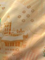 City Saga 270 TC 100% Cotton Super Fine Yellow Colored Indian Print King Bed Sheet Set