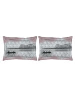 City Saga 270 TC 100% Cotton Super Fine Grey Colored Indian Print King Bed Sheet Set
